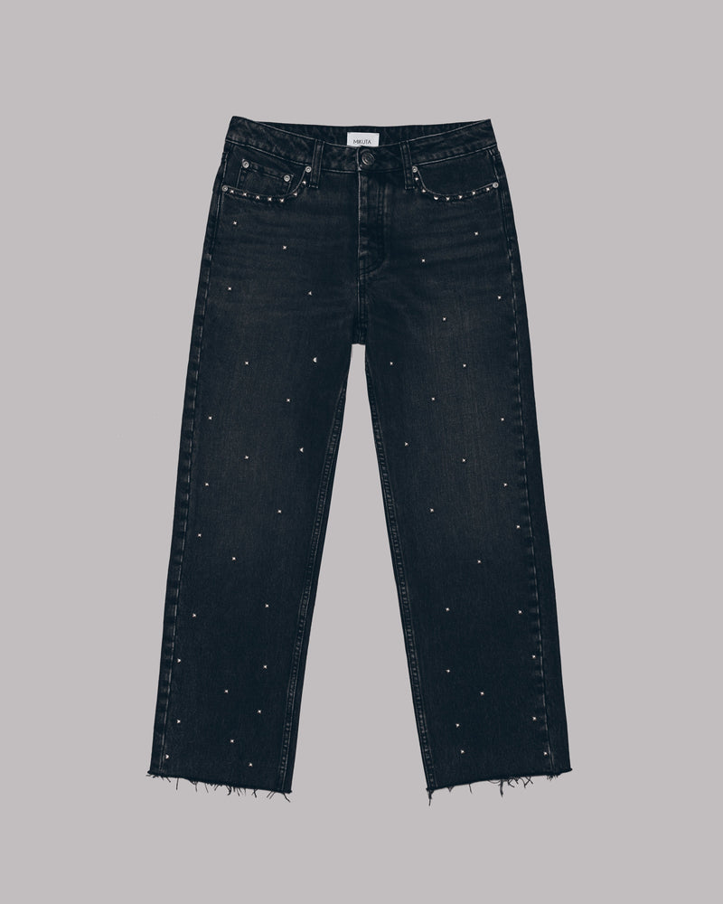 Jeans The Black Studded Cropped Straight