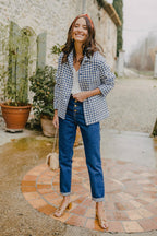 Surchemise Adam Carreaux Bleu - Saaj Paris - The Bradery