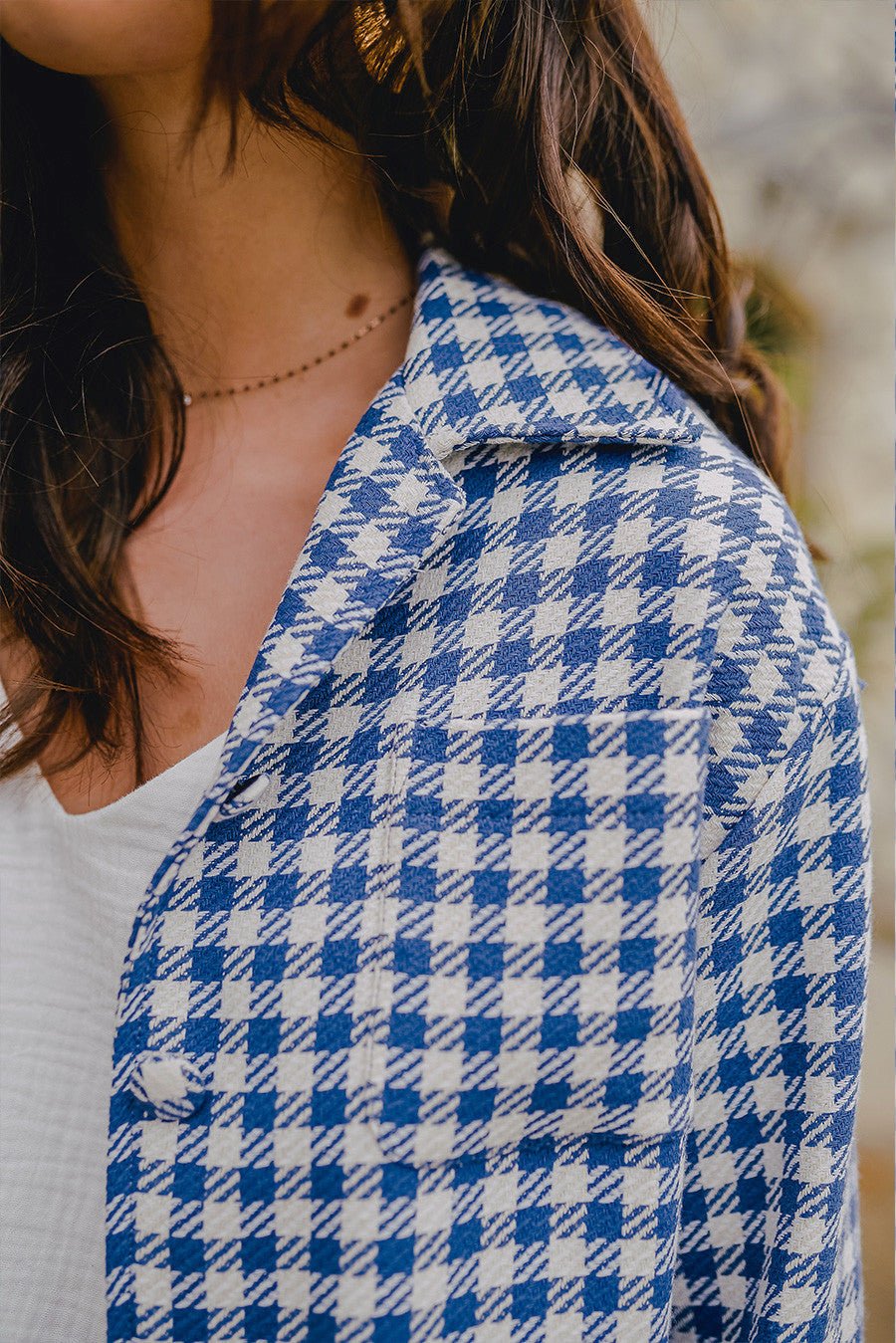 Surchemise Adam Carreaux Bleu - Saaj Paris - The Bradery