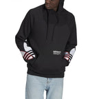 Adidas Originals Adicolor Tricolor Trefoil Hoodie - Black - Men - Adidas - The Bradery