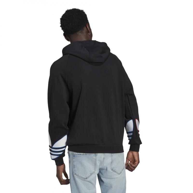Adidas Originals Adicolor Tricolor Trefoil Hoodie - Black - Men - Adidas - The Bradery