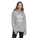 Sweat Ã Capuche Adidas Originals Trefoil - Gris - Femme VETEMENT Adidas