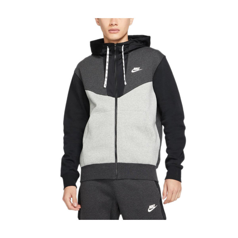 Nike Nsw Hbr Fz Flc Hoodie - Black NIKE SWEATSHIRT MEN'S TEXTILE Nike