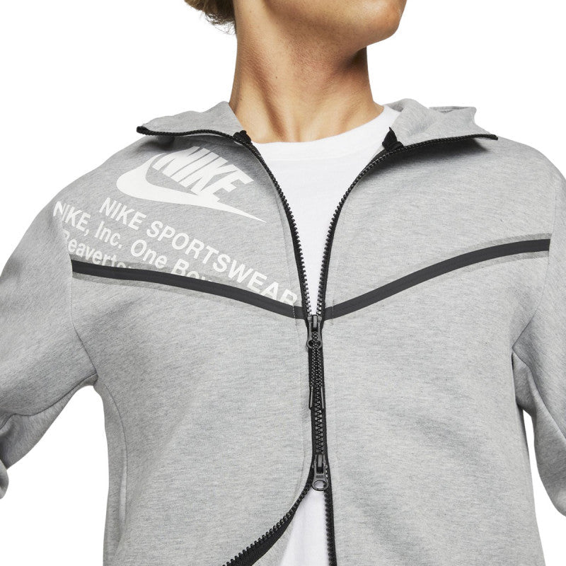 Nike Nsw Tech Fleece Hoodie - Gray - Men - Nike - The Bradery