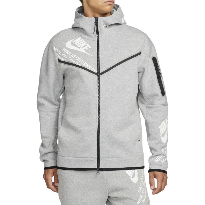Nike Nsw Tech Fleece Hoodie - Gray - Men - Nike - The Bradery