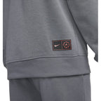 Nike Psg Travel Flc Hoodie - Gray NIKE SWEATSHIRT MEN'S TEXTILE Nike