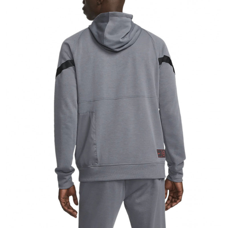 Nike Psg Travel Flc Hoodie - Gray NIKE SWEATSHIRT MEN'S TEXTILE Nike