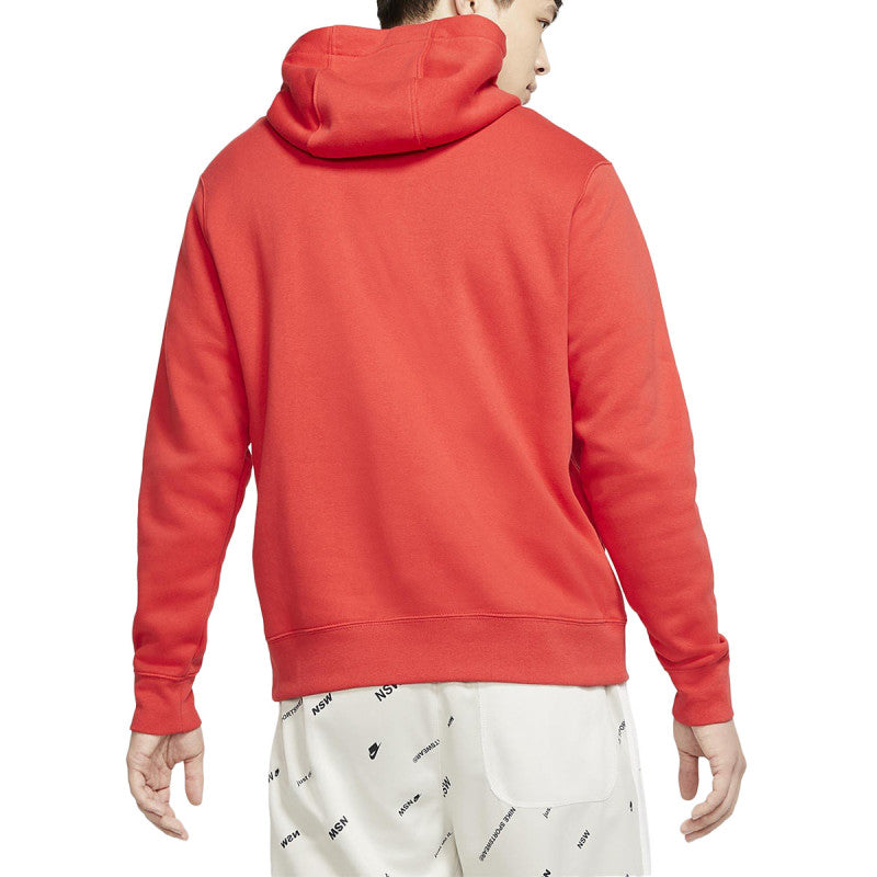 Sweat Ã Capuche Nike Sportswear Club - Rouge NIKE SWEAT HOMME TEXTILE Nike