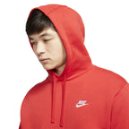 Sweat Ã Capuche Nike Sportswear Club - Rouge NIKE SWEAT HOMME TEXTILE Nike