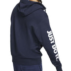 Nike Sportwear Just Do It Full Zip Fleece Hoodie - Blue - Men NIKE SWEATSHIRT MEN TEXTILE Nike