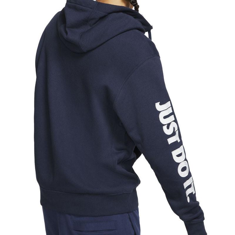 Nike Sportwear Just Do It Full Zip Fleece Hoodie - Blue - Men NIKE SWEATSHIRT MEN TEXTILE Nike