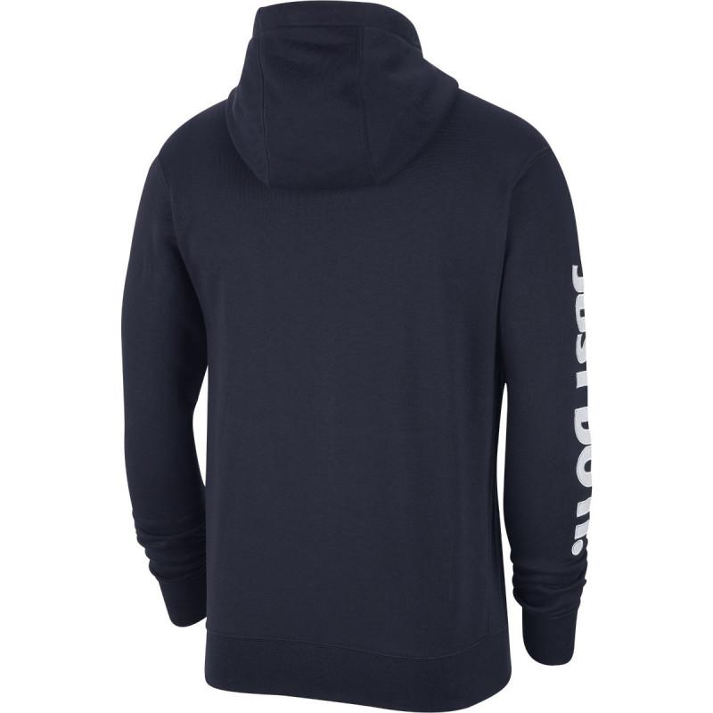 Nike Sportwear Just Do It Full Zip Fleece Hoodie - Blue - Men NIKE SWEATSHIRT MEN TEXTILE Nike