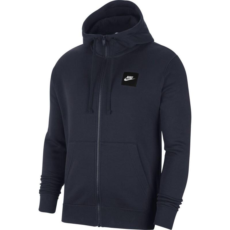 Nike Sportwear Just Do It Full Zip Fleece Hoodie - Blue - Men NIKE SWEATSHIRT MEN TEXTILE Nike