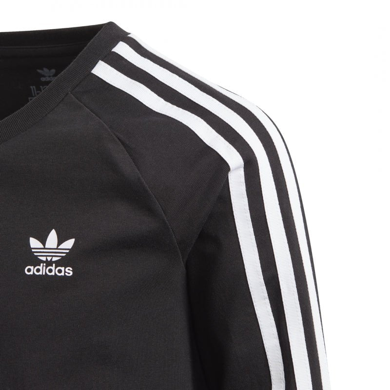 Adidas Originals 3-Stripes Cropped Junior Sweatshirt - Black - Adidas1 - The Bradery