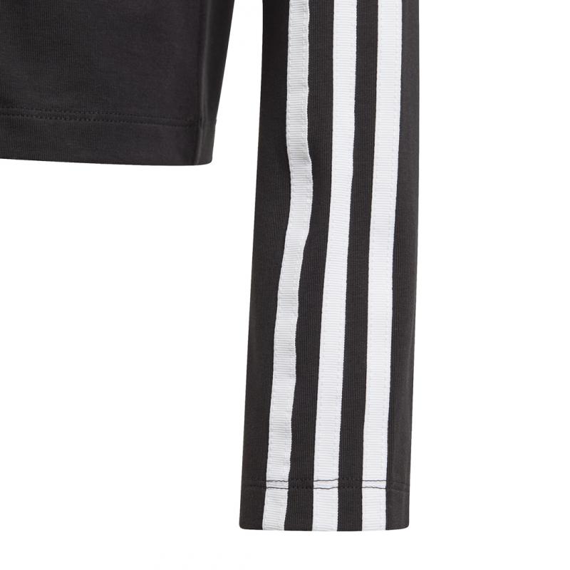 Adidas Originals 3-Stripes Cropped Junior Sweatshirt - Black - Adidas1 - The Bradery