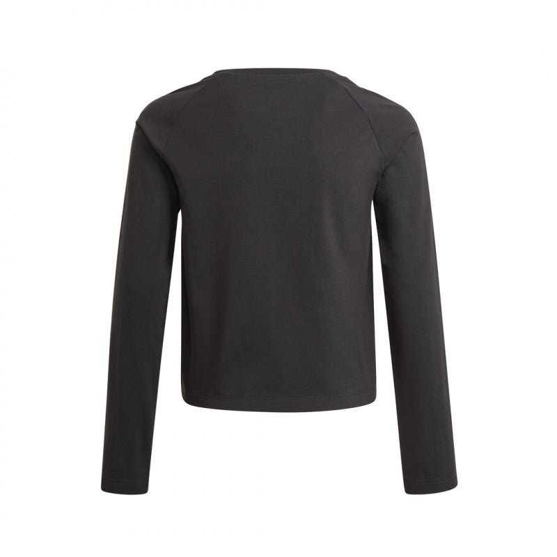 Adidas Originals 3-Stripes Cropped Junior Sweatshirt - Black - Adidas1 - The Bradery