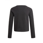 Adidas Originals 3-Stripes Cropped Junior Sweatshirt - Black - Adidas1 - The Bradery