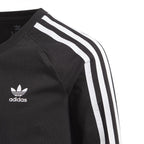 Adidas Originals 3-Stripes Cropped Junior Sweatshirt - Black - Adidas1 - The Bradery