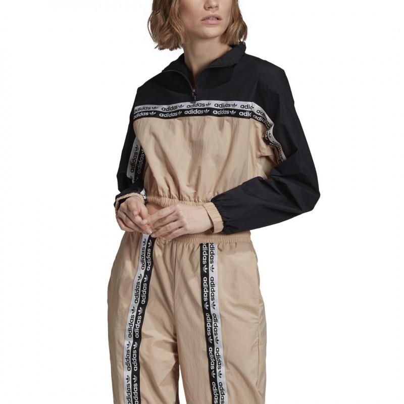 Sudadera corta Adidas Originals - Beige - Mujer Adidas ROPA