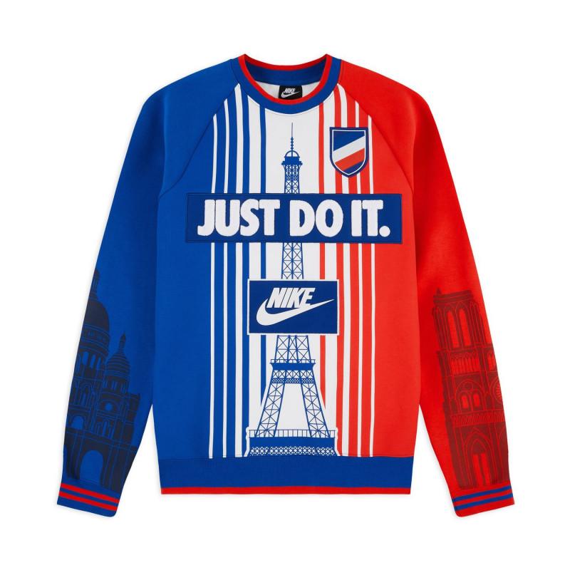Nike Sportswear Paris Crewneck Sweatshirt - Blue - Men - Nike - The Bradery