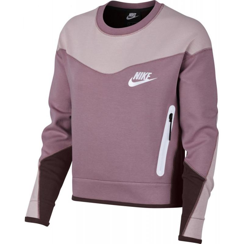 Sudadera Nike Sportswear Tech Fleece Crew - Púrpura - Mujer - Nike - The Bradery