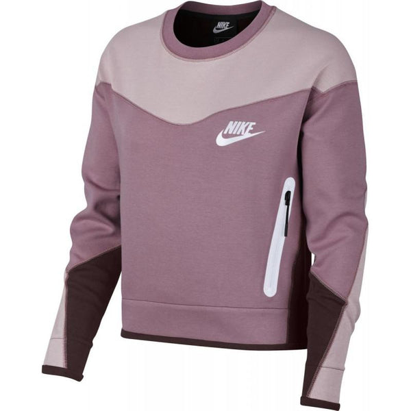 Sudadera Nike Sportswear Tech Fleece Crew - Púrpura - Mujer - Nike - The Bradery