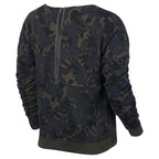 Sweat Nike Tech Fleece Camo Crew - 683796-325 - Kaki - Femme NIKE SWEAT FEMME TEXTILE Nike