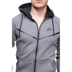 Nike Tech Fleece Windrunner Sweatshirt - 805144-091 - Gray - Men NIKE SWEATSHIRT MEN TEXTILE Nike