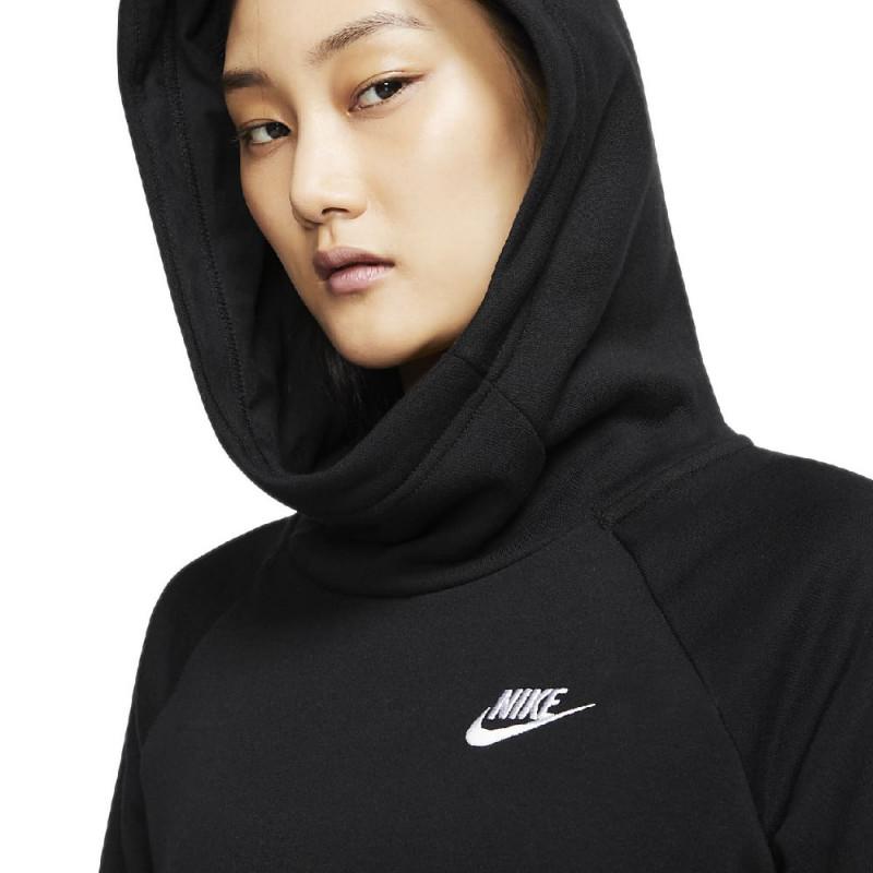 Sweat Nike W Sportwear Funnel Neck Hoodie - Noir - Femme NIKE SWEAT FEMME TEXTILE Nike