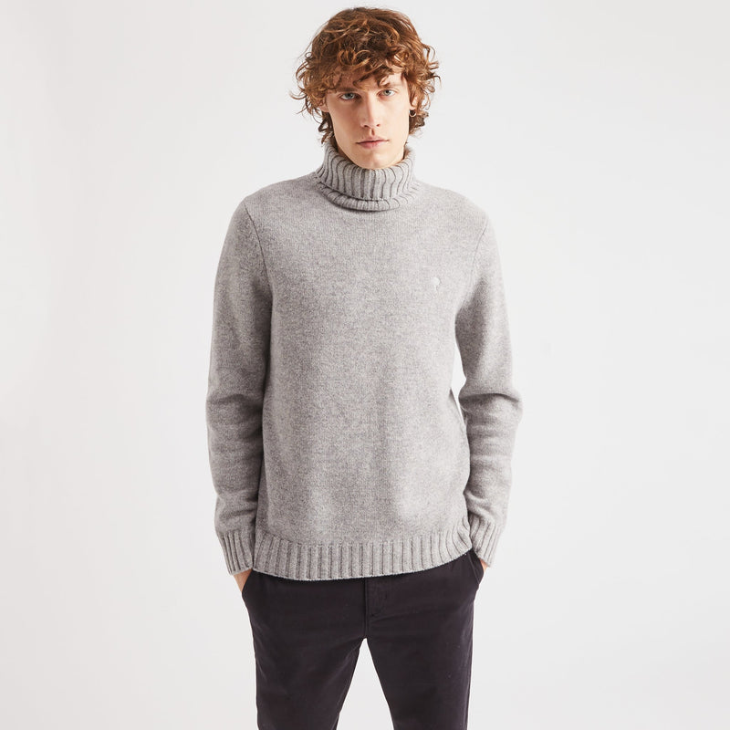 Sweatshirt Belouve Laine - Gris Moyen - Homme - Faguo - The Bradery