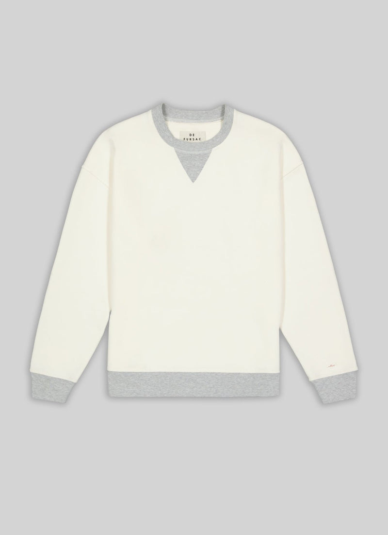 Sweatshirt Écru En Coton - Ecru - De Fursac - The Bradery