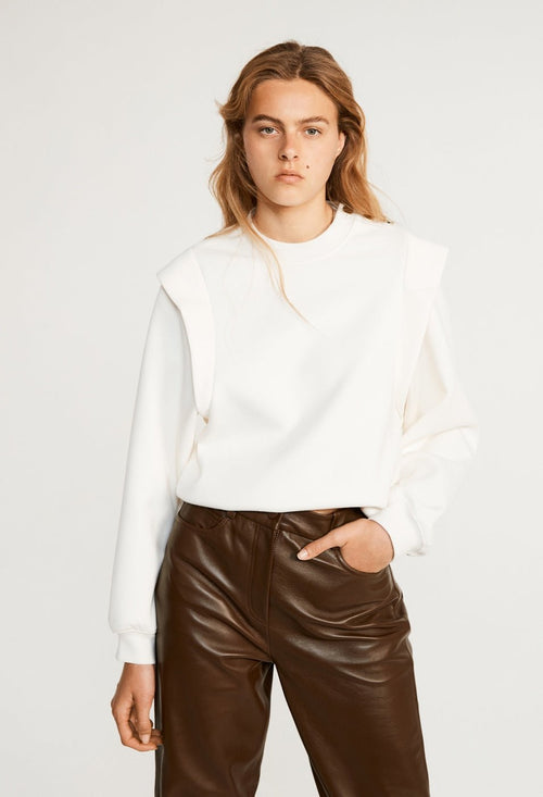 Sweatshirt Teacher - Ecru - Claudie Pierlot - The Bradery