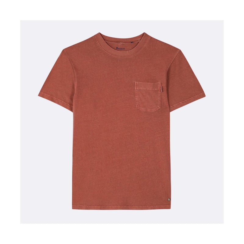 T-Shirt Migne Coton - Terracotta - Homme - Faguo - The Bradery