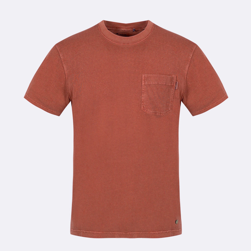 T-Shirt Migne Coton - Terracotta - Homme - Faguo - The Bradery