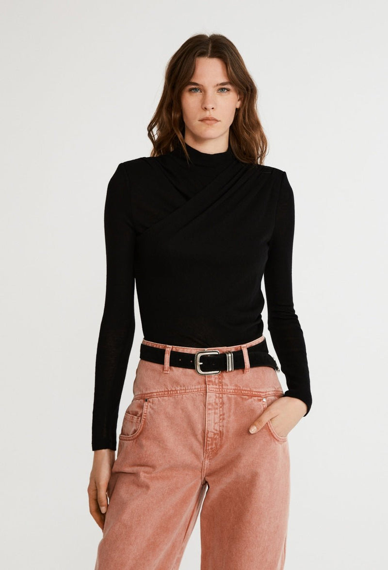 Claudie Pierlot Camiseta Taurus - Negra - - The Bradery