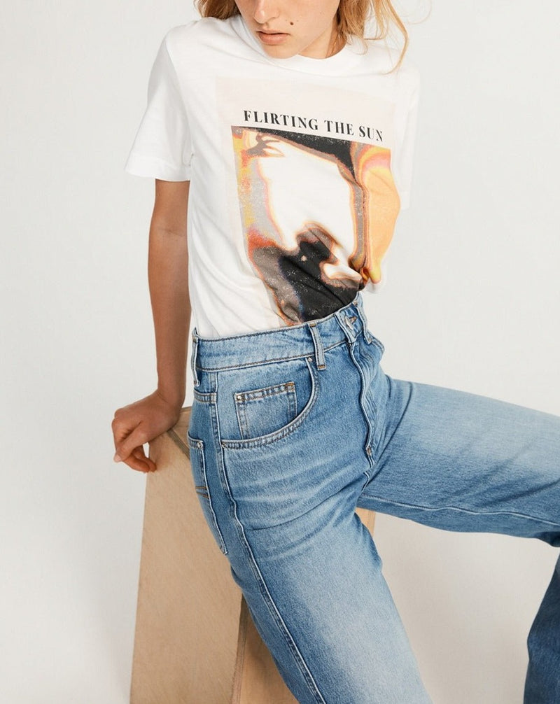 Toflirt T-Shirt - Ecru - Claudie Pierlot - The Bradery