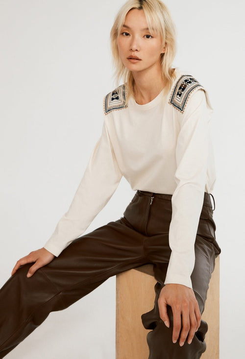 T-Shirt Tulum - Creme - Claudie Pierlot - The Bradery