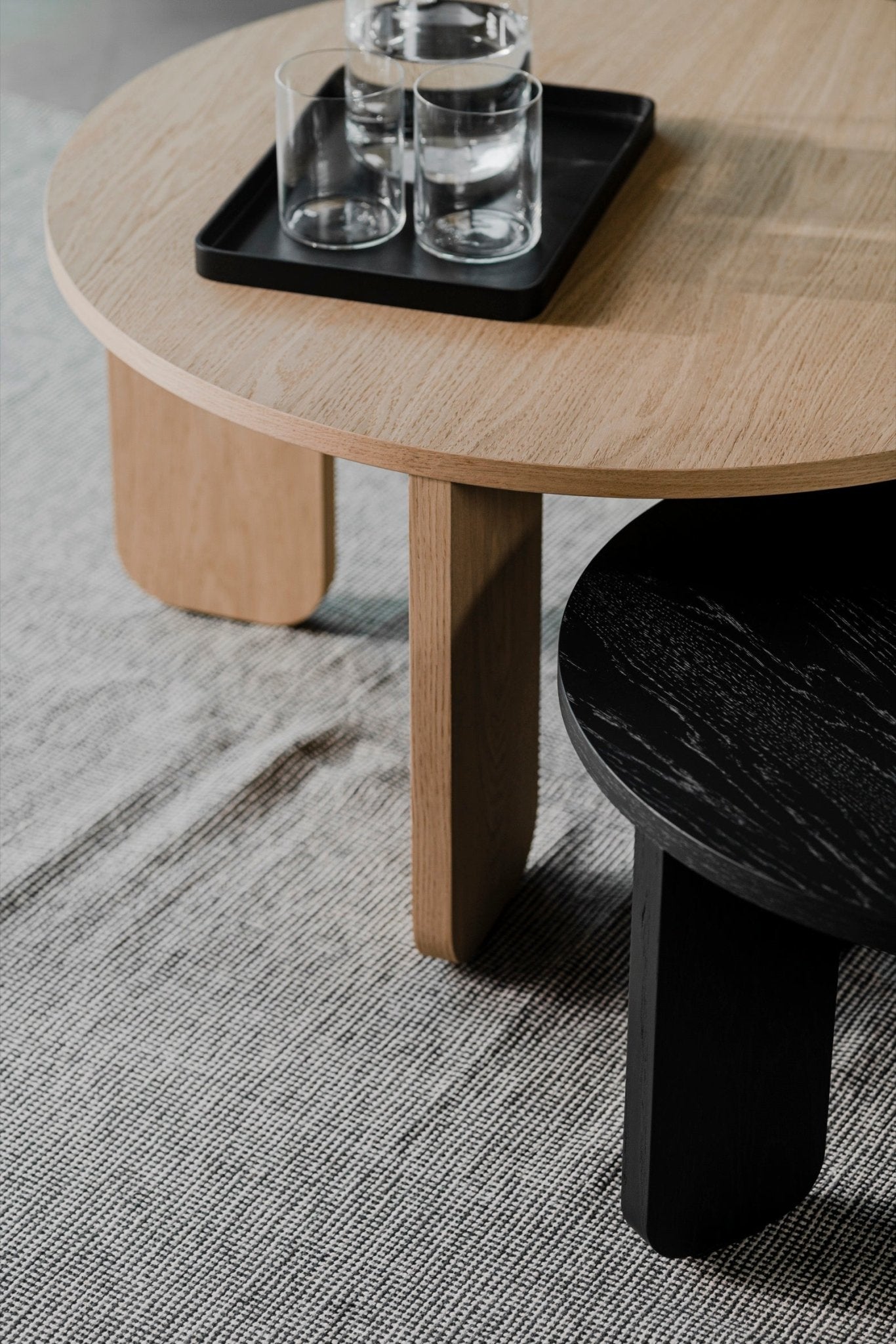 Table Basse Kuvu - Large - Chêne Naturel - Noo.ma Design - The Bradery