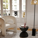 Table d'appoint ronde design en magnésie noire Bergamote Potiron Paris