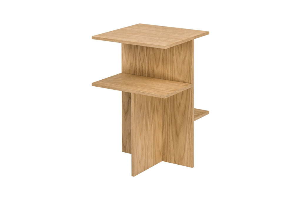 Atik Bedside Table - Natural Oak - Noo.ma Design - The Bradery