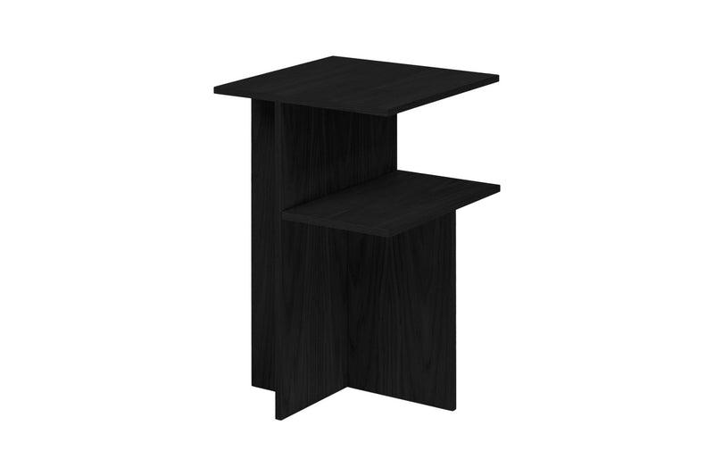 Table de chevet Atik - Noir Vulcano - Noo.ma Design - The Bradery