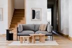 Table de chevet Atik - Noir Vulcano - Noo.ma Design - The Bradery
