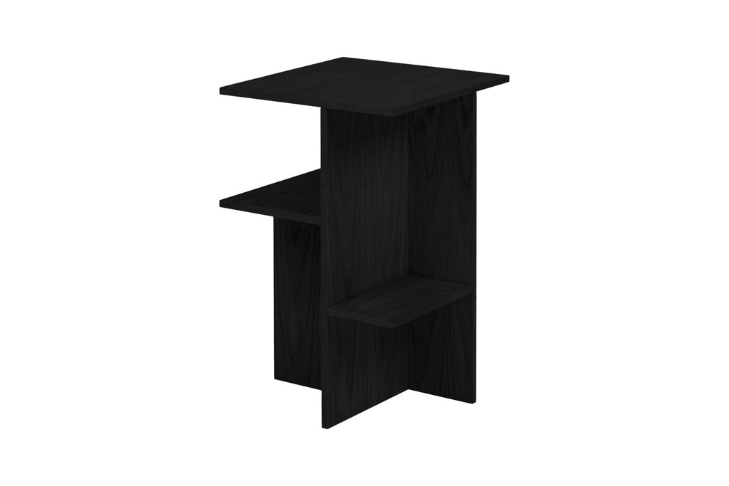 Table de chevet Atik - Noir Vulcano - Noo.ma Design - The Bradery