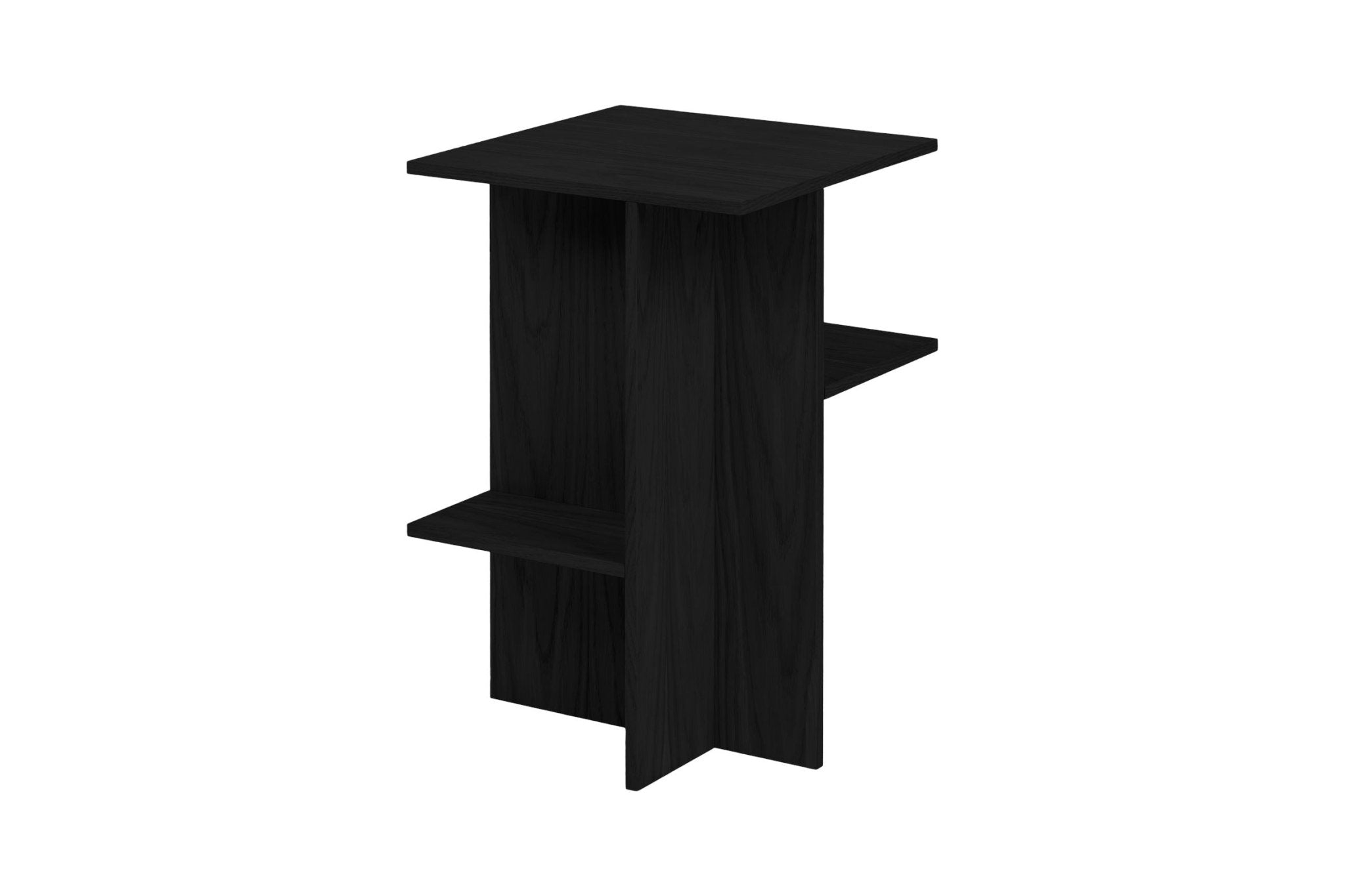 Table de chevet Atik - Noir Vulcano - Noo.ma Design - The Bradery