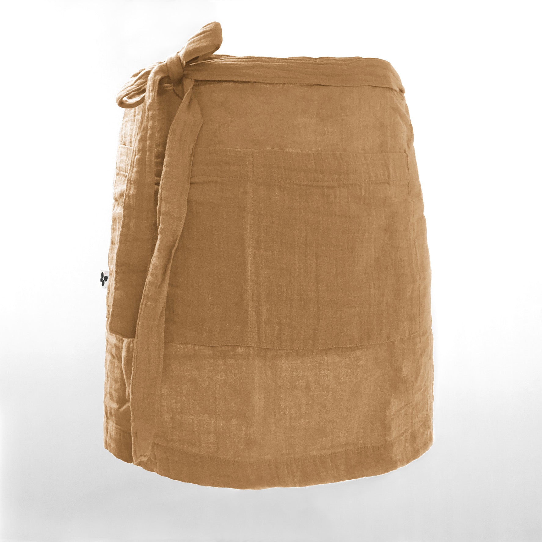 Tablier Serveur Gaze De Coton 45 X 80 Cm Gaïa Camel - L'EffetPapillon2 - The Bradery