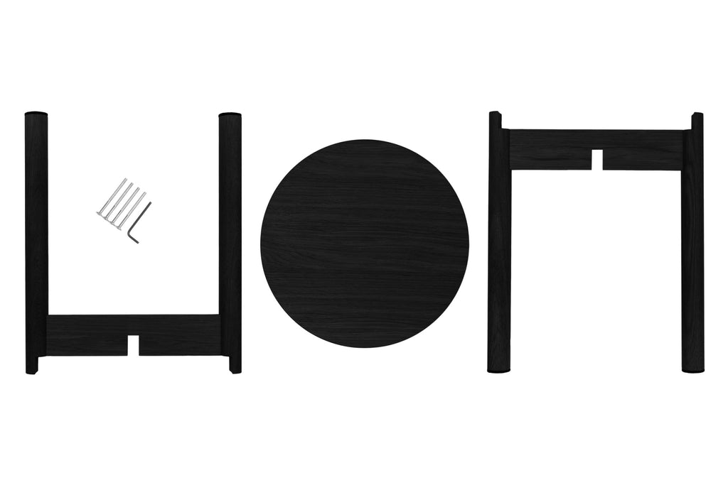 Tabouret Hopp - Chêne Noir - Noo.ma Design - The Bradery