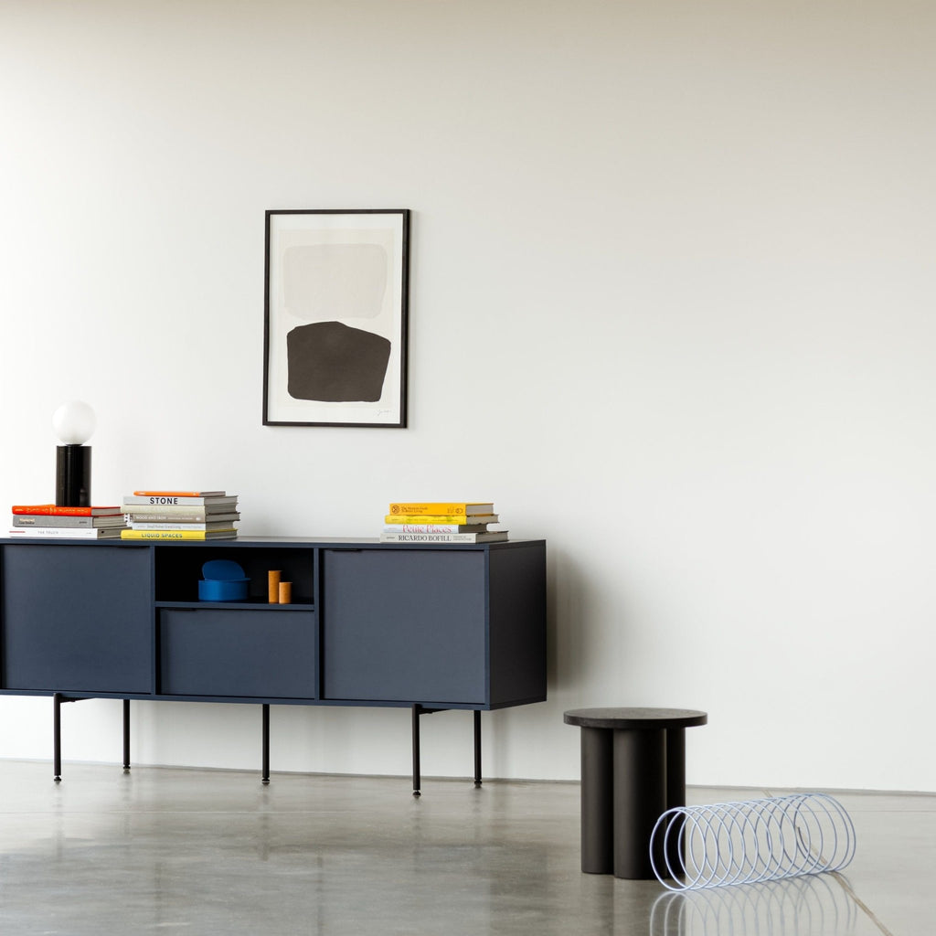 Tabouret Oly - Noir Vulcano - Noo.ma Design - The Bradery