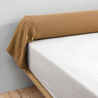 Taie De Traversin Gaze De Coton 85 x 185 cm Gaia Camel - L'Effet Papillon - The Bradery