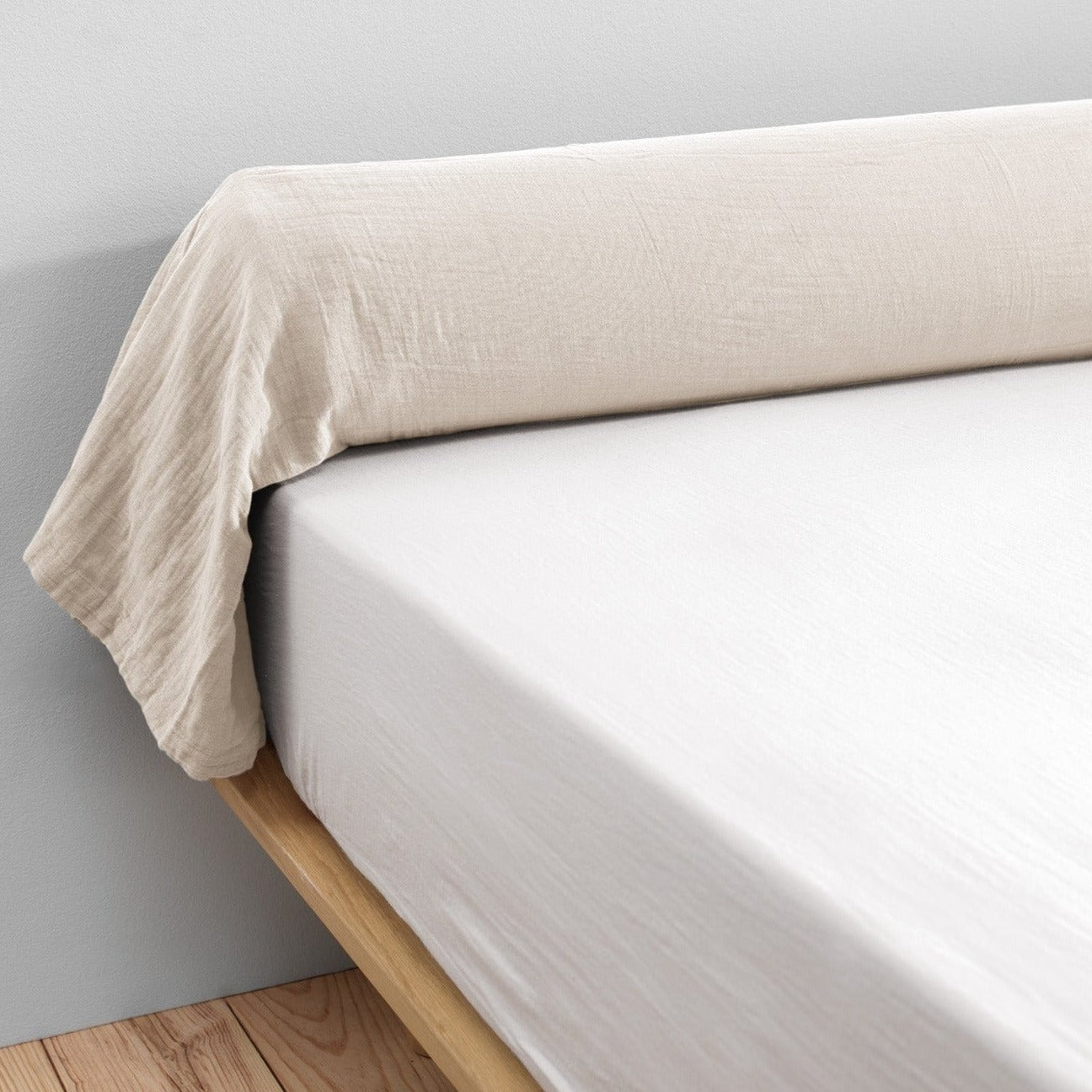 Funda Bolster de Gasa de Algodón 85 x 185 cm Gaia Pampa - El Efecto Mariposa - The Bradery
