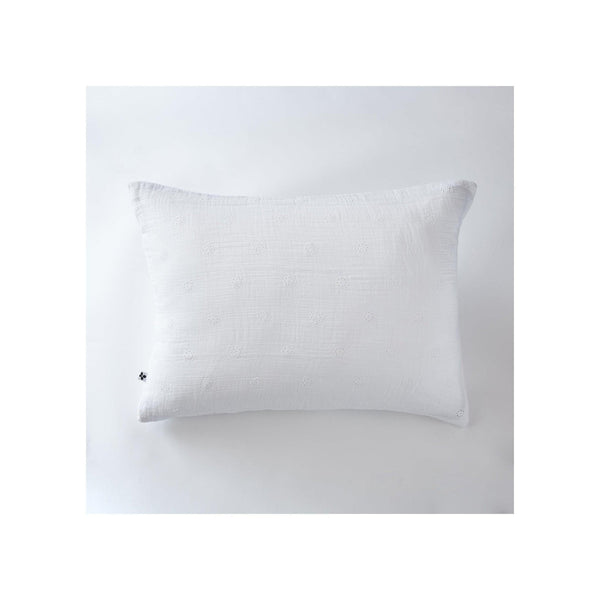 Funda de almohada Gaïa Boho de gasa de algodón chantilly - El efecto mariposa - The Bradery